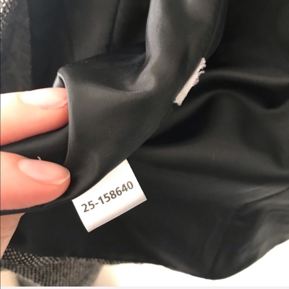 ANN TAYLOR Grey Structured Tweed Blazer - Picture 7 of 7